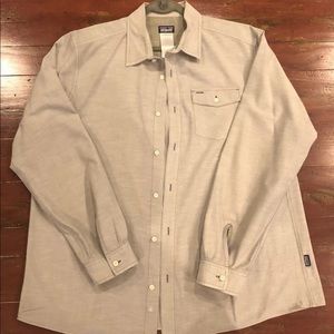 Patagonia Organic Cotton Gray L/S Men’s Shirt XL